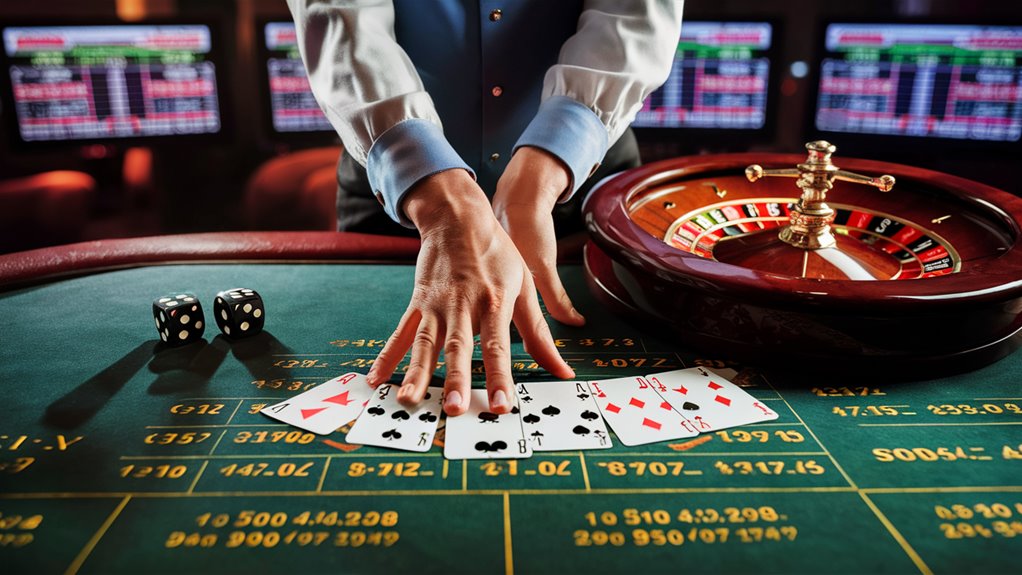 calculating odds during gaming