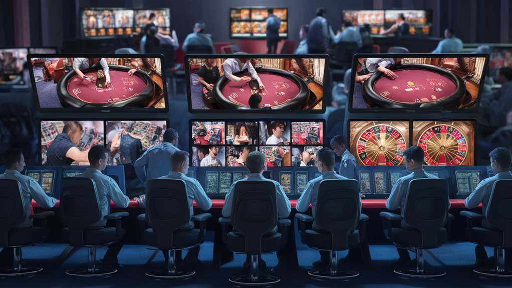 cameras watch casino gambling activities