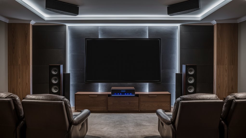 installing audio equipment setup