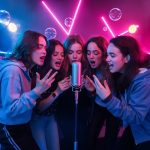 singing popular korean songs together