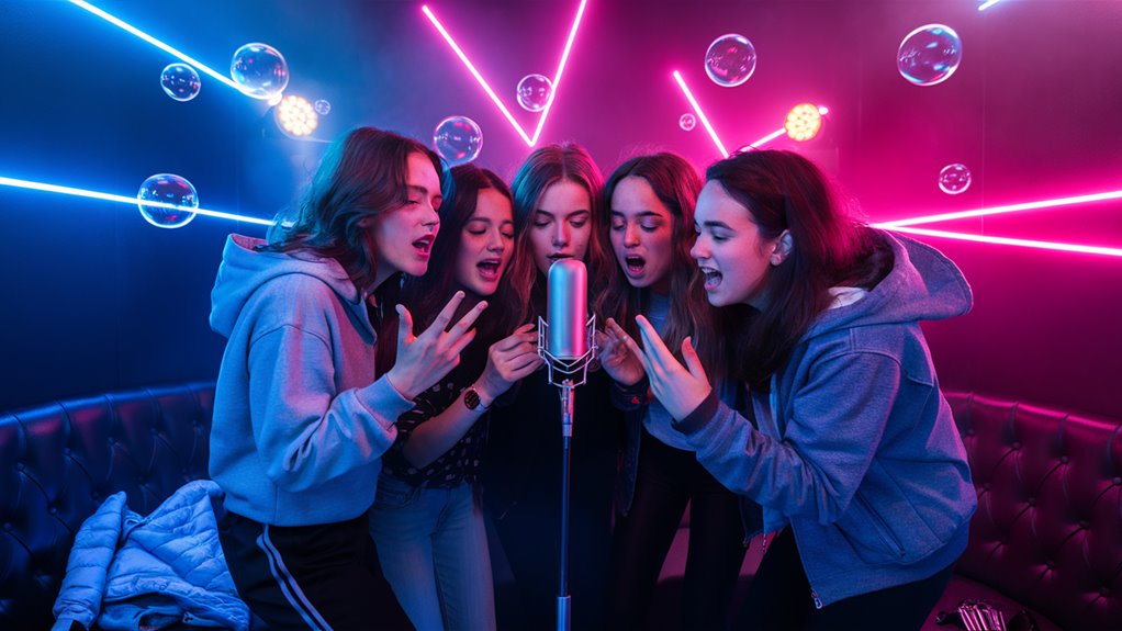 singing popular korean songs together